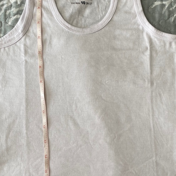 Solid White undershirt tank top Toddler size - Picture 2 of 6